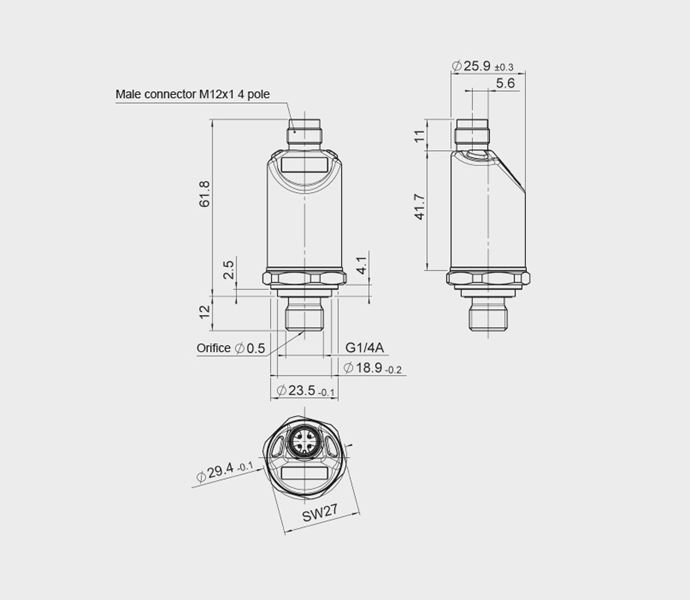 Part Number 920794, EDS 8000 Pressure Switch On HYDAC Technology 