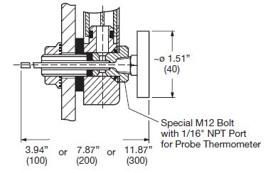 Hydac Füllstandsanzeige 127 mm (Anschlussmaß), ohne Thermometer (FSA127) -  Landefeld - Pneumatik - Hydraulik - Industriebedarf