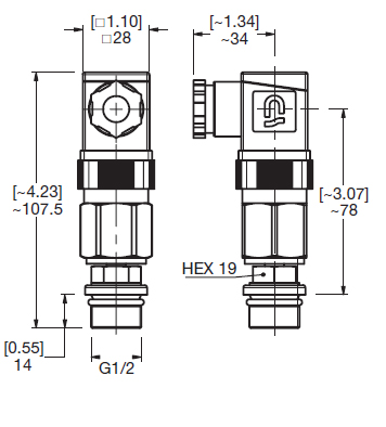 Part Number 306825, VMF-VR: Low Pressure / Return Type D: Visual 