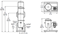 OLFCM-15/15-S-L60-Z-E/-CD Rental Stationary Offline Filter with Integrated Pressure Gauge - 2