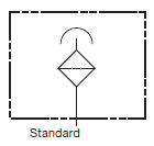 Hydraulic Symbol for Breathers, BF 10 (Standard)