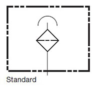 Hydraulic Symbol for Breathers, BF 3 (Standard)