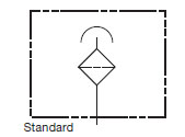 Hydraulic Symbol for Breathers, BF 30 (Standard)