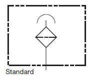 Hydraulic Symbol for Breathers, BF 7 (Standard)