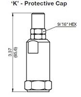 Adjustment Options ‘K' - Protective Cap for DB Pressure Relief Valve, Direct Acting, Poppet Type (DB08A-01)