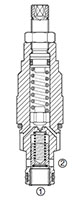 DB Pressure Relief Valve, Direct Acting, Poppet Type (DB10P-01)