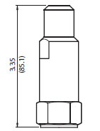 Adjustment Options ‘F’ - Tamper Proof Cap for DR Pressure Reducing/Relieving, Direct Acting, Spool Type (DR08-01)