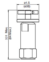 Adjustment Options ‘H’ - Hand Knob for DR Pressure Reducing/Relieving, Direct Acting, Spool Type (DR08-01)