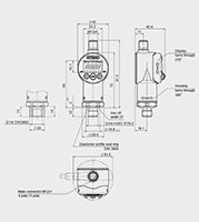Dimensional Image for EDS 34XX Pressure Switch