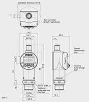 Dimensional Image for EDS 34XX Pressure Switch (924452)