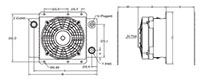 Dimensional Image for Size 1.5 Type ELD Cooling System