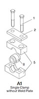 HREL Arrangement A1 for Clamps, DIN 3015 - Light Duty