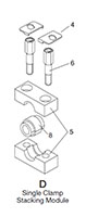 Arrangement D for Clamps, DIN 3015 - Light Duty (HREL)