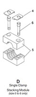 HRL Arrangement D for Clamps, DIN 3015 - Light Duty