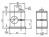 Dimensional Image for Clamps, DIN 3015 - Light Duty - HRL (Sizes 0)