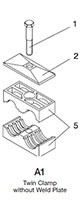 HRZ Arrangement A1 for Clamps, DIN 3015 - TWIN