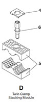 HRZ Arrangement D for Clamps, DIN 3015 - TWIN