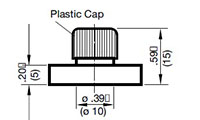 Dimensional Image for Clamps, DIN 3015 - TWIN - HRZ Plastic Cap