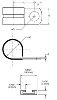 Dimensional Image for Clamps, P Type - 2