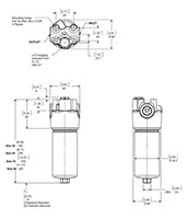 Dimensional Image for In-Line Mobile Filter - MFM Series (4060 PSI)