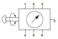 Hydraulic Symbol for MS / MSL 2 Gauge Isolators