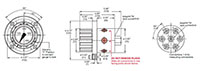 Dimensional Image for MS / MSL 2 Gauge Isolators