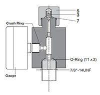 Permanent Gauging Block Piston and Diaphragm