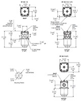 Dimensional Image for In-Tank / In-Line Return Filter - RF Series (360 PSI) - 3