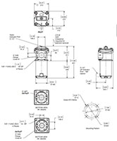 Dimensional Image for In-Tank / In-Line Return Filter - RF Series (360 PSI) - 4
