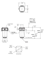 Dimensional Image for In-Tank Mobile Return Line Filter - RFM Series (145 PSI) - 5