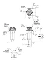 Dimensional Image for In-Tank Mobile Return Line Filter - RFM Series (145 PSI) - 2