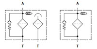 Hydraulic Symbol for In-Tank Mobile Return Line Filter - RFM Series (145 PSI)