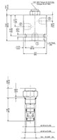 Dimensional Image for RP Cartridge Valves-Check Valves and Load, Poppet Type (RP08A-01)