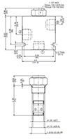 Dimensional Image for RP Cartridge Valves-Check Valves and Load, Poppet Type (RP16A-01)