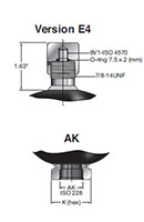 Dimensional Image for Type SBO Diaphragm Accumulators (4070372)