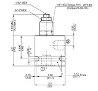 Dimensional Image for Flow Control Valves, Needle, Poppet Type (2599172) SD08-01