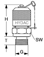 Dimensional Image for 1620 Series Test Points/Hoses (6007200)