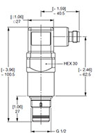 Dimensional Image for VD: High Pressure Type J4: Electrical Switch