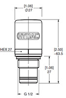 Dimensional Image for VM: Medium Pressure Type B: Visual Auto Reset