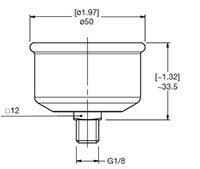 Dimensional Image for VMF-VR: Low Pressure / Return Type E/ES: Gauge (1282504)