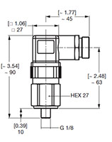 Dimensional Image for VMF-VR: Low Pressure / Return Type J: Electrical Switch (2701876)