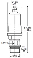 Dimensional Image for VMF-VR: Low Pressure / Return Type F: Mobile Pressure Switch (1260836)