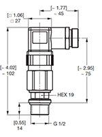 Dimensional Image for VMF-VR: Low Pressure / Return Type J: Electrical Switch (2073055)