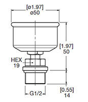 Dimensional Image for VMF-VR: Low Pressure / Return Type E/ES: Gauge (1304496)