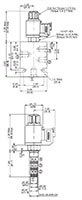 Dimensional Image for 4-Way, 2 Position, Direct Acting, Spool Type Valve (2610367)