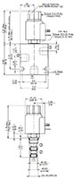 Dimensional Image for 3-Way, 2 Position, Direct Acting, Spool Type Valve (WK08D-01)