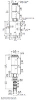 Dimensional Image for 4-Way, 3 Position, Direct Acting, Spool Type Valve (WK08J-01)