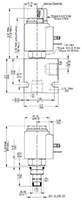 Dimensional Image for 2-Way, 2 Position, Direct Acting, Spool Type Valve (WK08W-01)