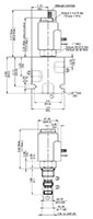 Dimensional Image for 3-Way, 2 Position, Direct Acting, Spool Type Valve (WK10D-01)