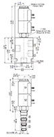 Dimensional Image for 4-Way, 3 Position, Direct Acting, Spool Type Valve (WK10E-01)